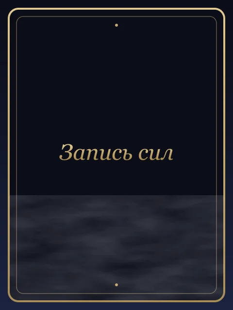 Запись сил