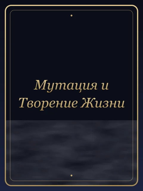 Мутация и Творение Жизни